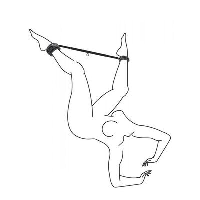 Barre ajustable en métal avec Menottes