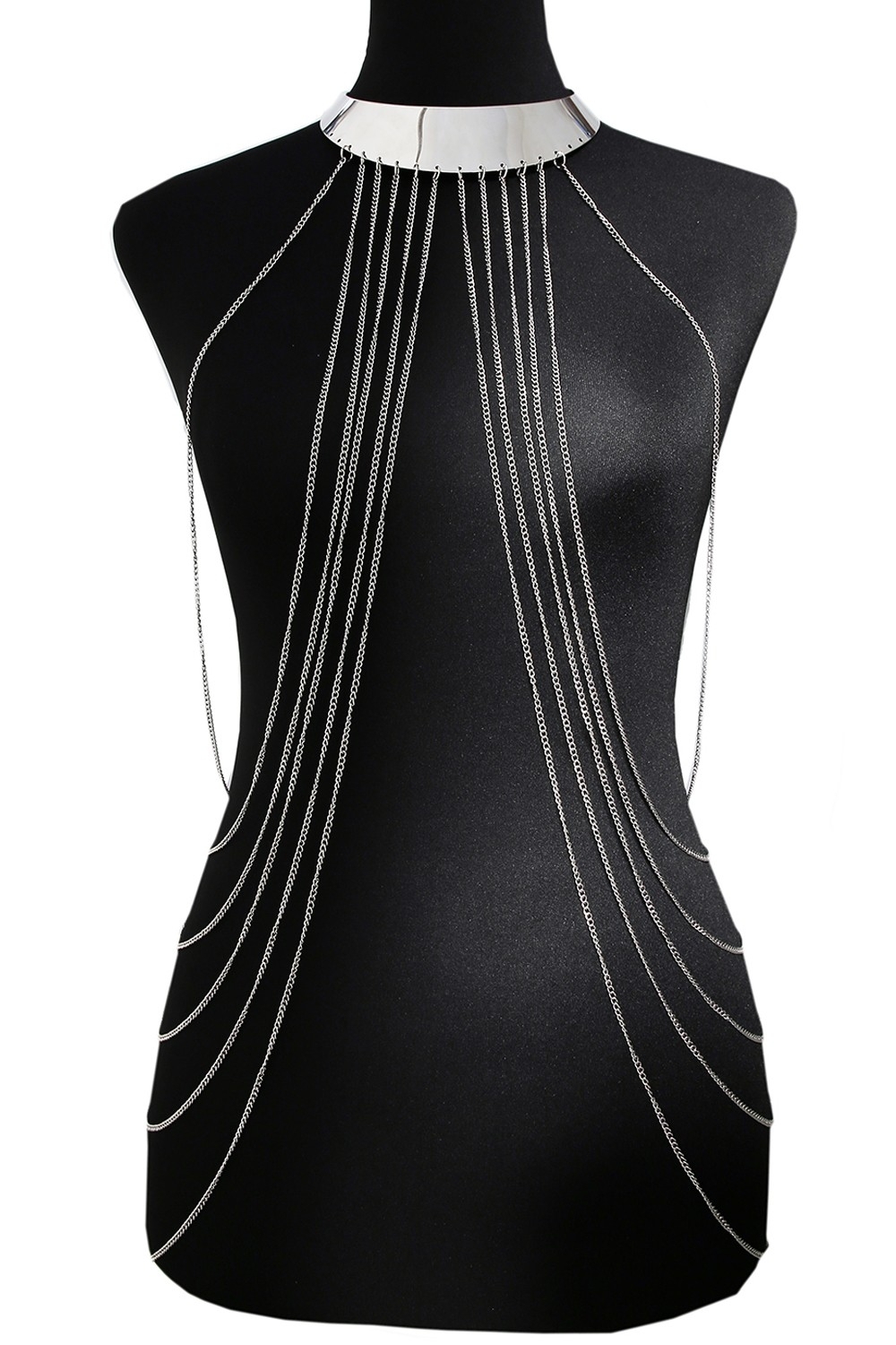 Bijou Tour de cou avec chaines de corps