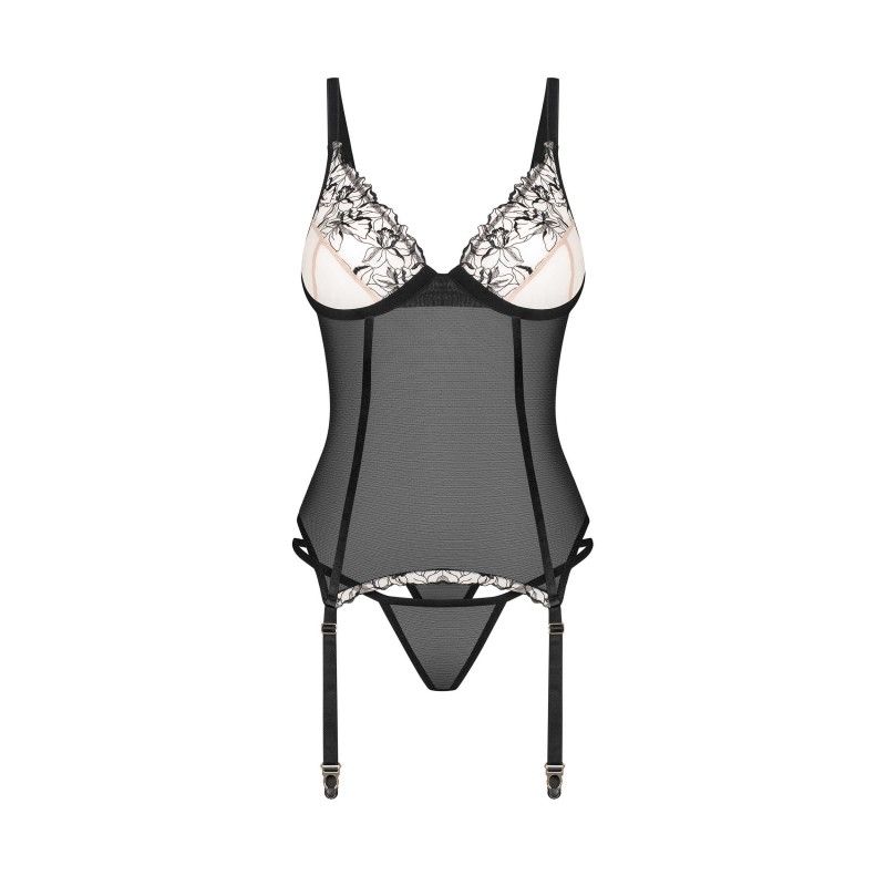 Vila blanes corset et string - Noirs