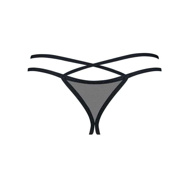 Vila blanes string ouvert - Noir