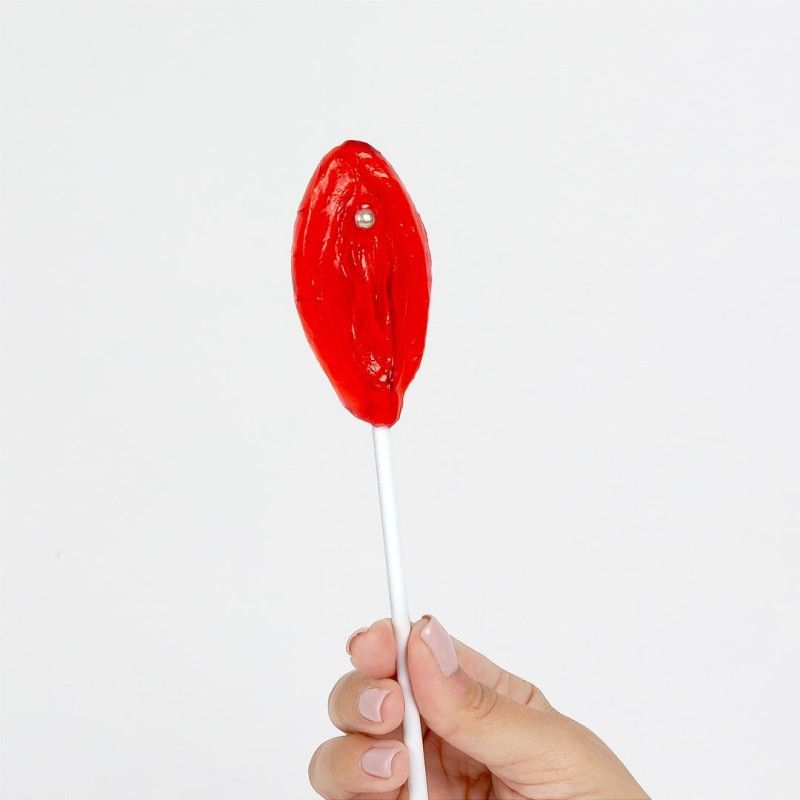 Sucette Pénis ou Vulve Fraise