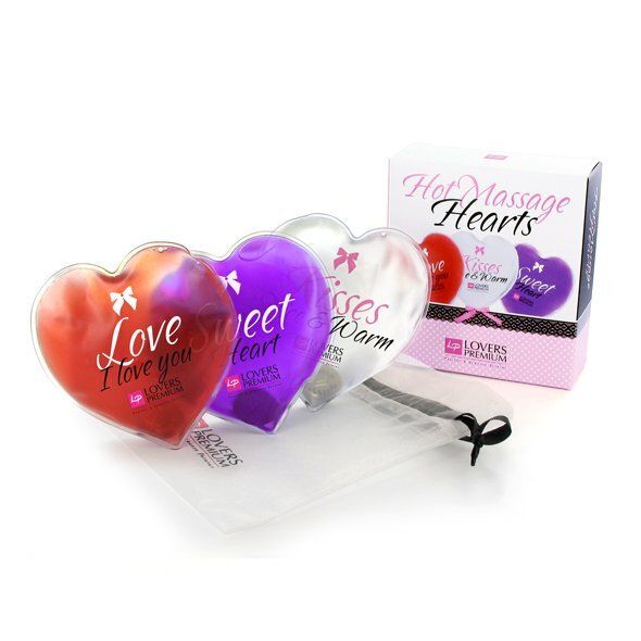 Coeurs chauffants x3 pour Massage coquin