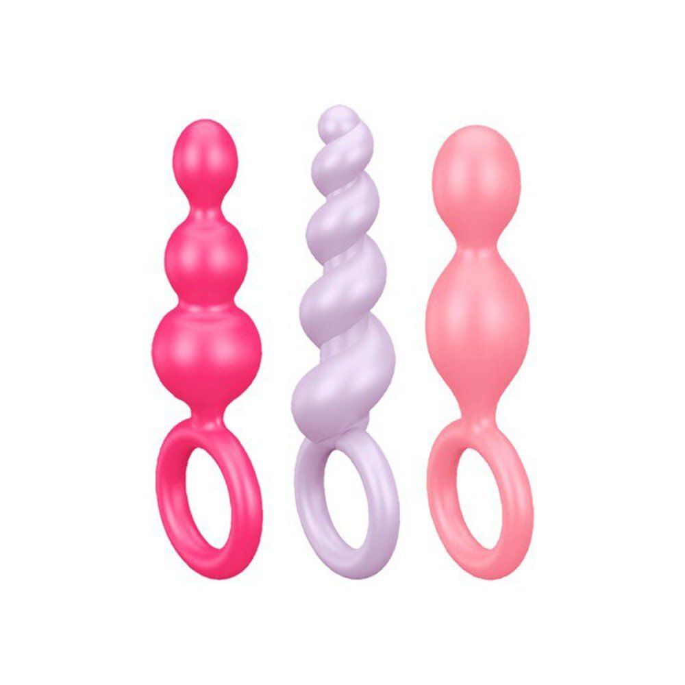 Coffret 3 plugs satisfyer couleur ou noir