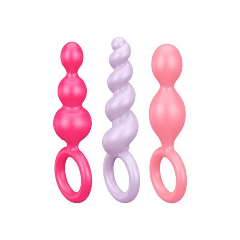 Coffret 3 plugs satisfyer couleur ou noir