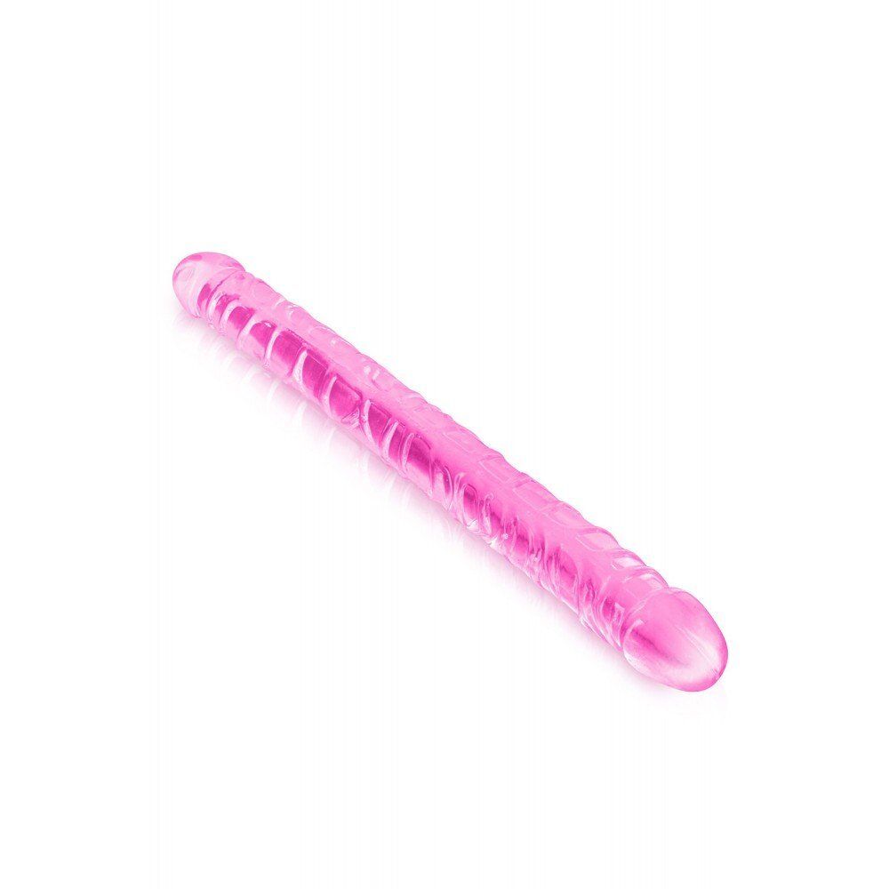 Double dong jelly rose/cristal 34cm