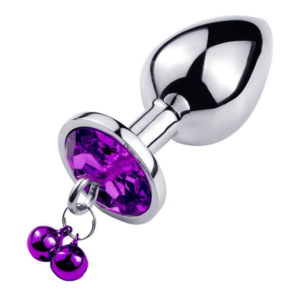Plug bijou aluminium avec clochettes Taille S ou M