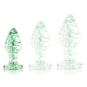 Plug en verre Phosphorescent Butt Glow - 3 tailles