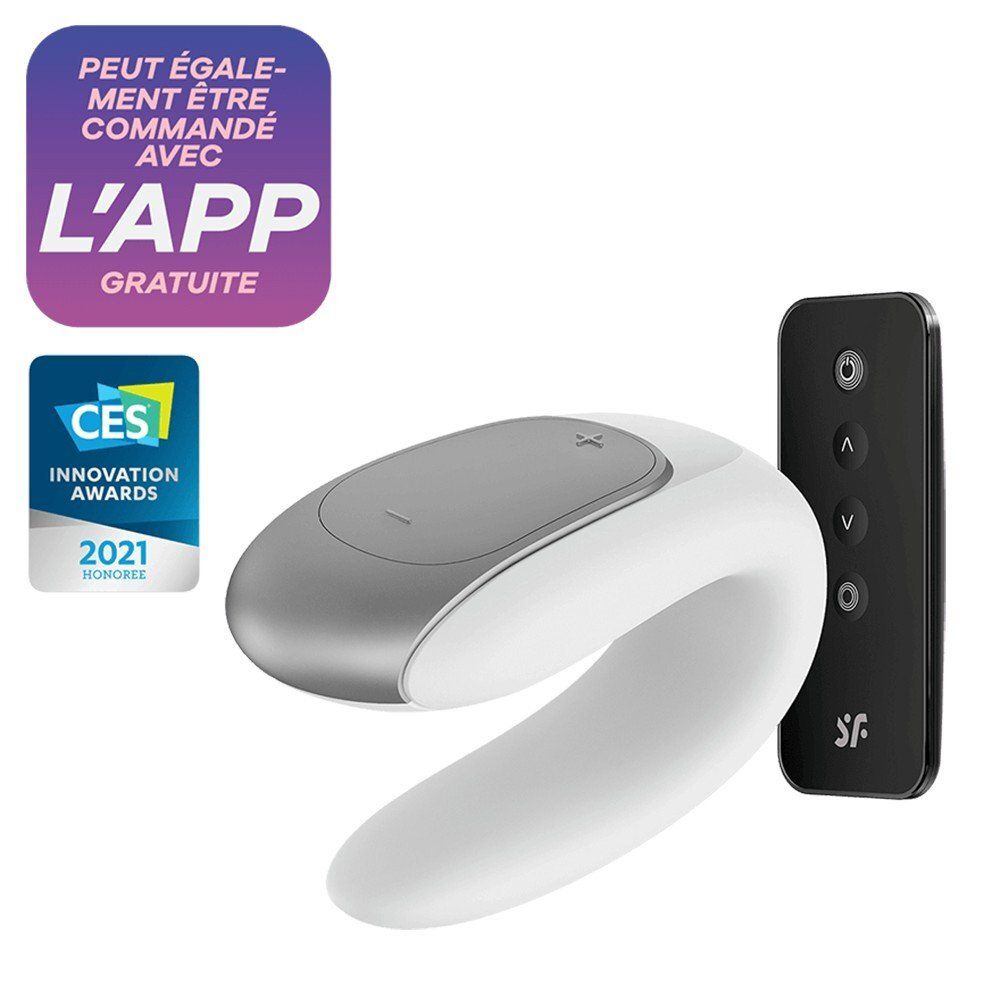 Sextoy de couple vibrant USB connecté Double Fun