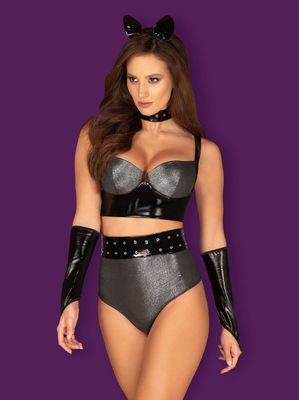 Silveria Ensemble 6 pcs - Argent et Noir