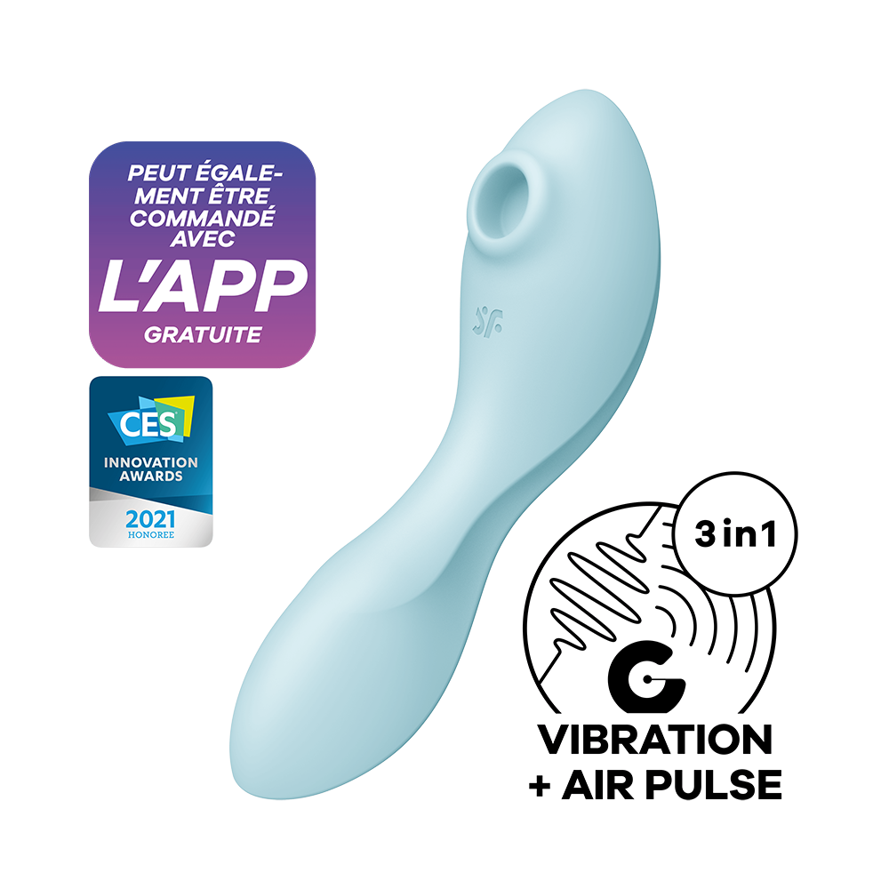 Stimulateur de clitoris connecté Curvy trinity 5+ Satisfyer