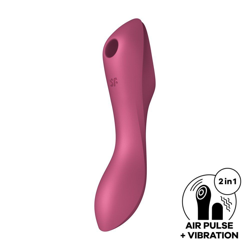 Stimulateur et Vibromasseur Satisfyer Curvy Trinity 3 - Rouge ou gris