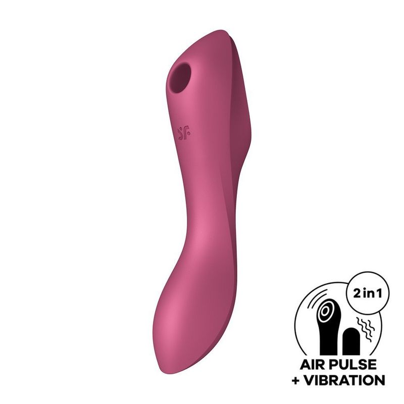 Stimulateur et Vibromasseur Satisfyer Curvy Trinity 3 - Rouge ou gris