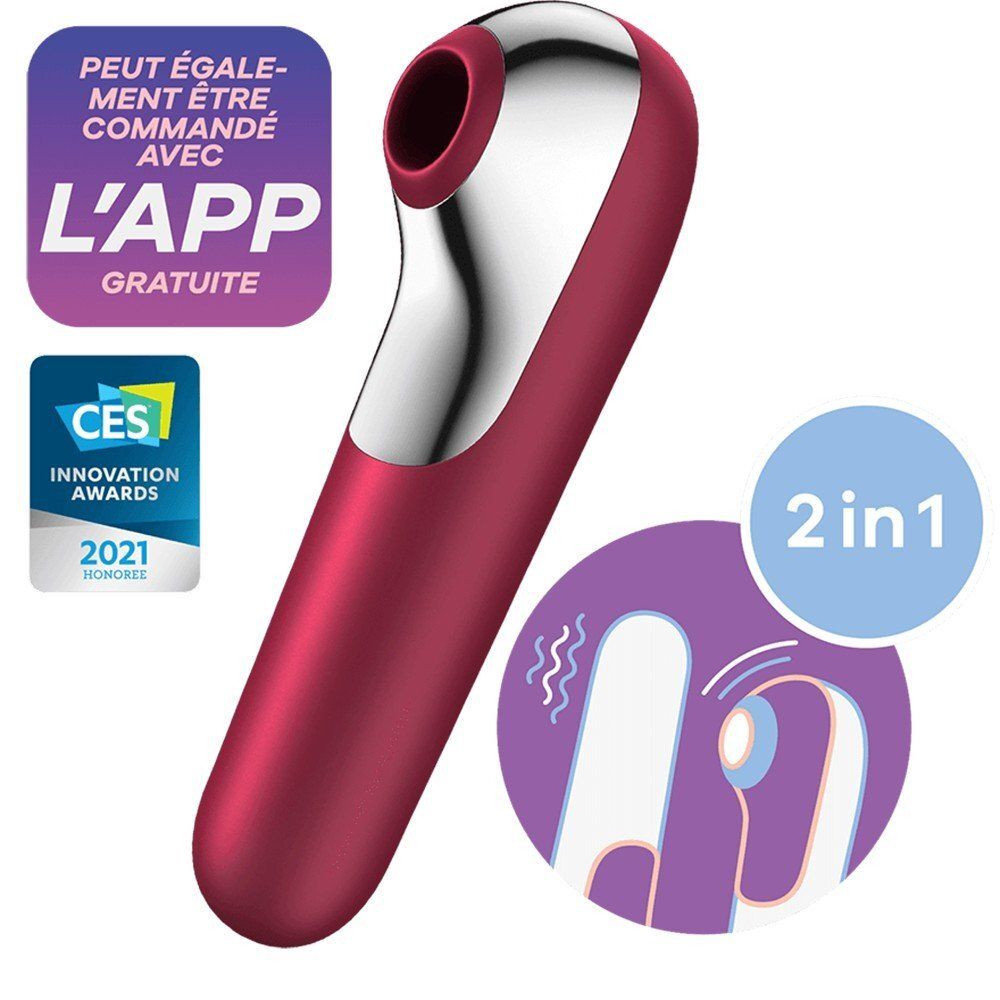 Vibromasseur et stimulateur clitoridien connecté - 2 modèles