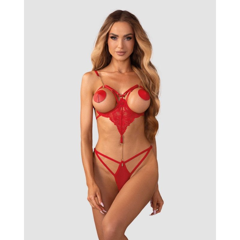 Matildea body ouvert Rouge Matildea body ouvert Rouge