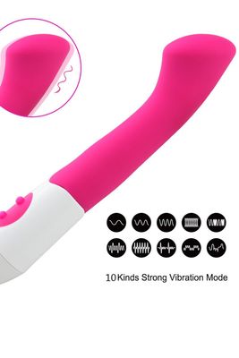 Vibromasseur rose tête plate spécial point G