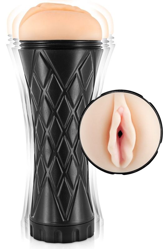 Masturbateur réaliste anus ou vagin vibrant 7 vitesses