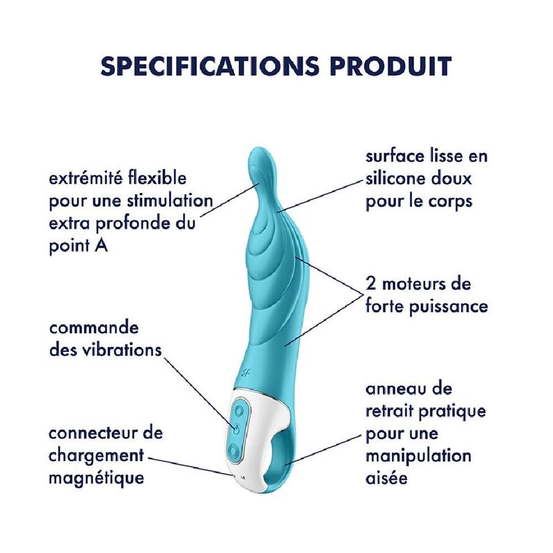 Stimulateur Point A-mazing 2 Satisfyer Bleu