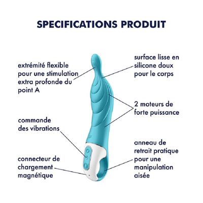 Stimulateur Point A-mazing 2 Satisfyer Bleu