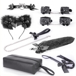 Kit SM Bow Suit 7 Pièces, Noir