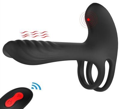 Gaine de pénis vibrante à télécommande