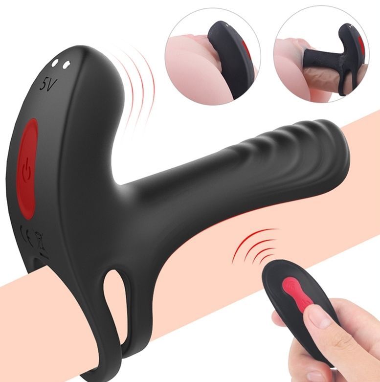 Gaine de pénis vibrante à télécommande