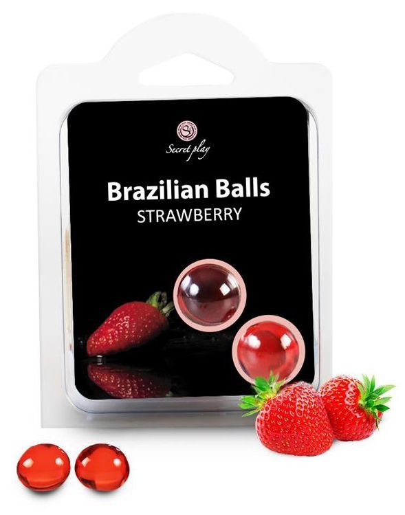 Boules de massage Brésiliennes lubrifiante x2