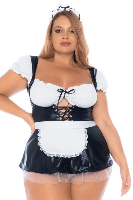 Costume sexy soubrette 3 pièces