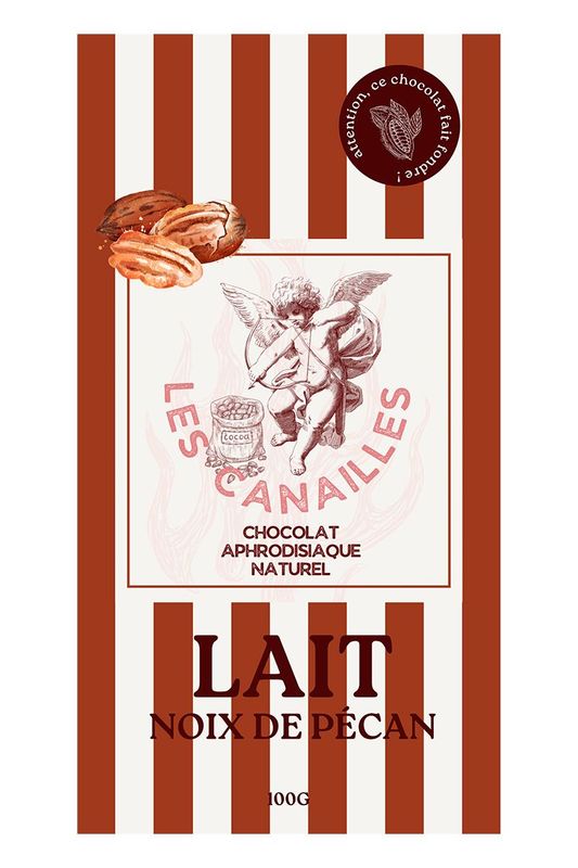 Chocolat au lait noix de pécan - Tablette 100g