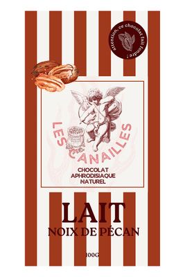 Chocolat au lait noix de pécan - Tablette 100g