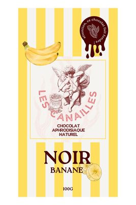 Chocolat noir banane - Tablette 100g