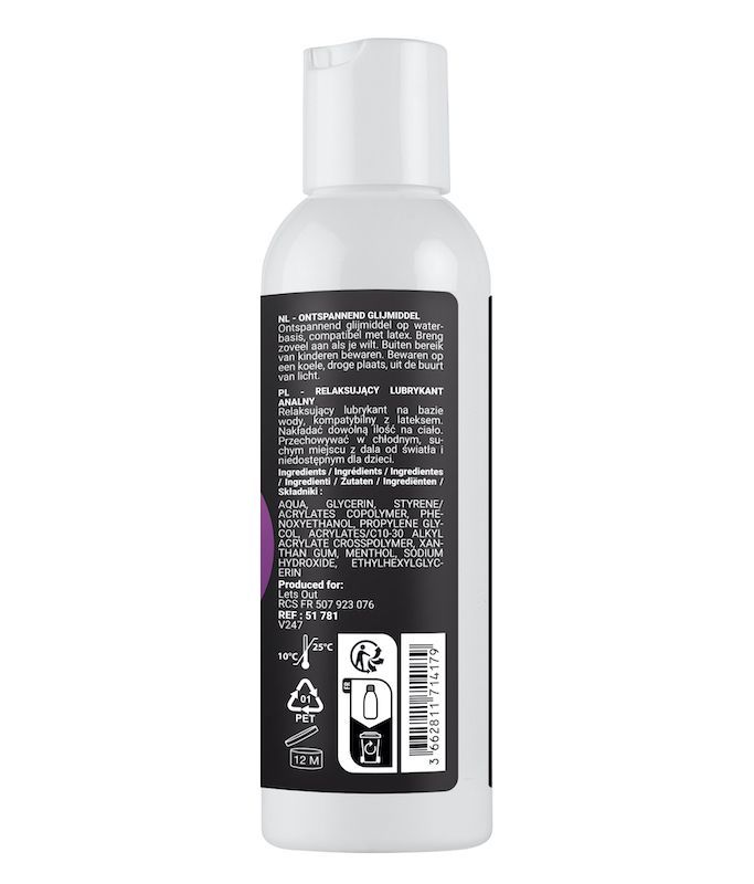 Lubrifiant Anal Relaxant Sensualube - Vegan