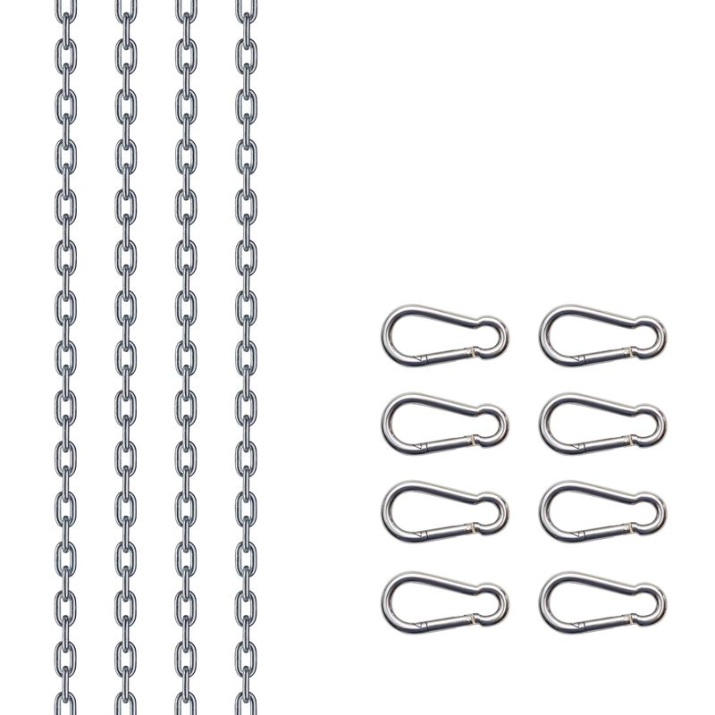 Kit 4 Chaînes Acier Chromé pour Sling 4 Points 110cm