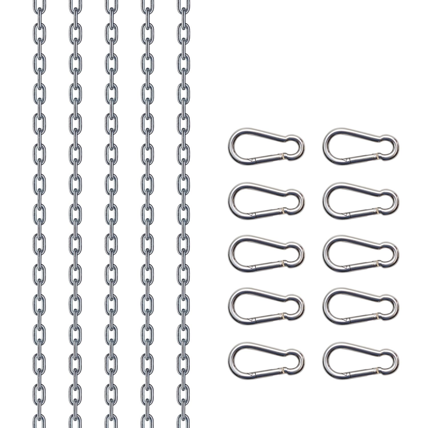 Kit 5 Chaînes Acier Chromé pour Sling 5 Points 110cm