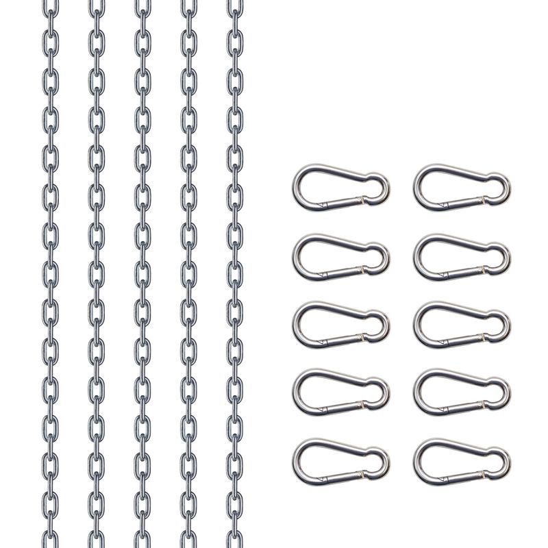 Kit 5 Chaînes Acier Chromé pour Sling 5 Points 110cm