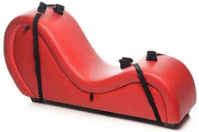 Fauteuil Sex Lounge Rouge 165cm avec Menottes Intégrées Fauteuil Sex Lounge Rouge 165cm avec Menottes Intégrées