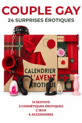 Calendrier de l’Avent érotique 24 surprises pour couple gay 2026