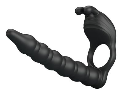 Gode Double pénétration Vibrant Blackney 14 x 2.2cm