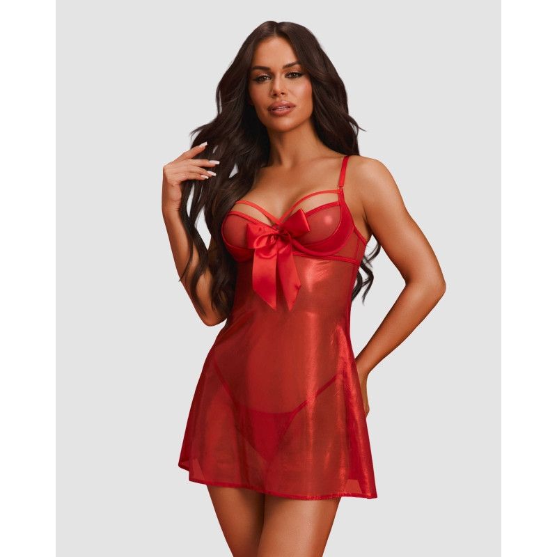 Gifty red Babydoll et string Gifty red Babydoll et string