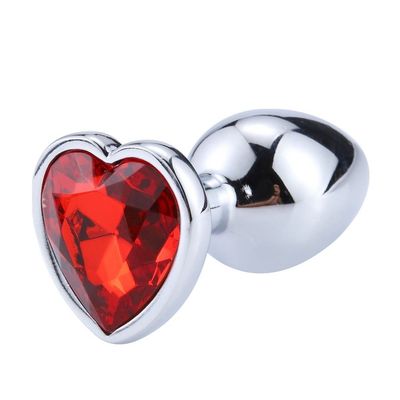 Plug bijou coeur en aluminium bijou rouge Small LOVELY Plug bijou coeur en aluminium bijou rouge Small LOVELY
