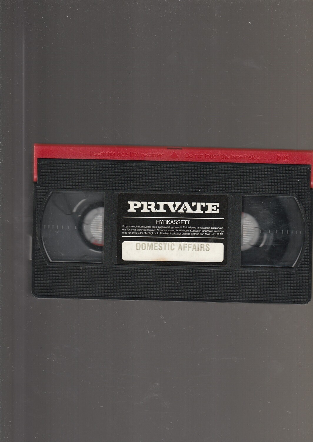 DOMESTIC AFFAIRS,PRIVATE