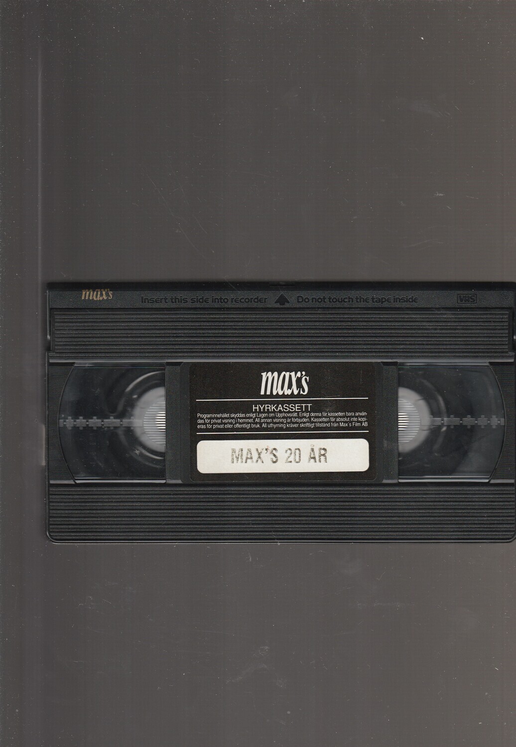 MAX S ,20 YEARS