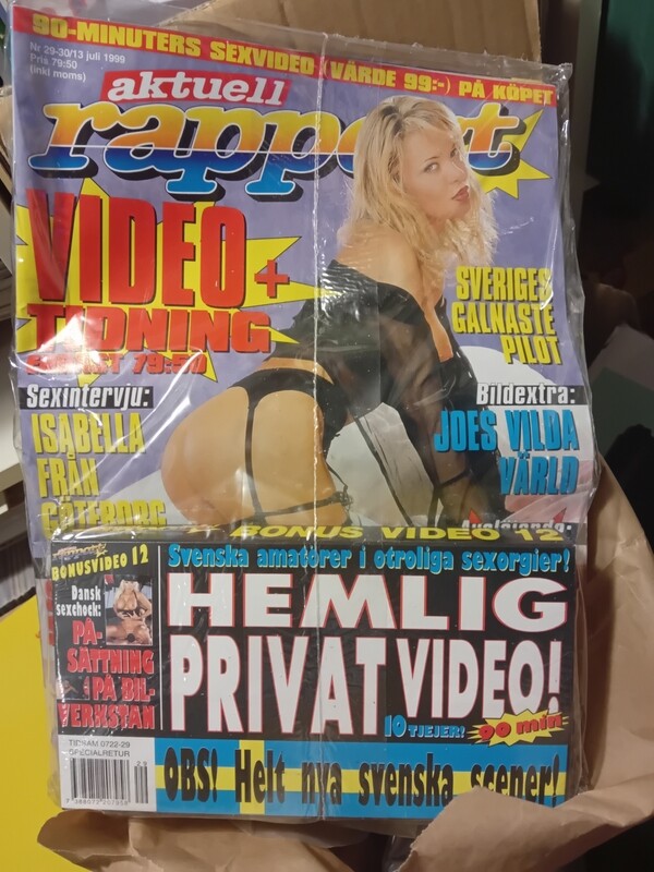Aktuell rapport nr 29.1999+vhs 