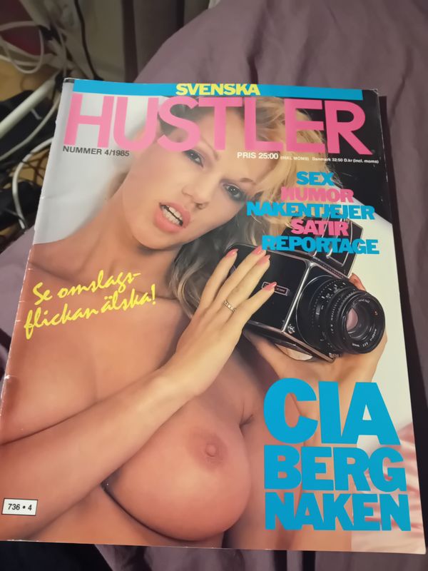 Svenska hustler. Nr 4 .1985 ..CIA BERG