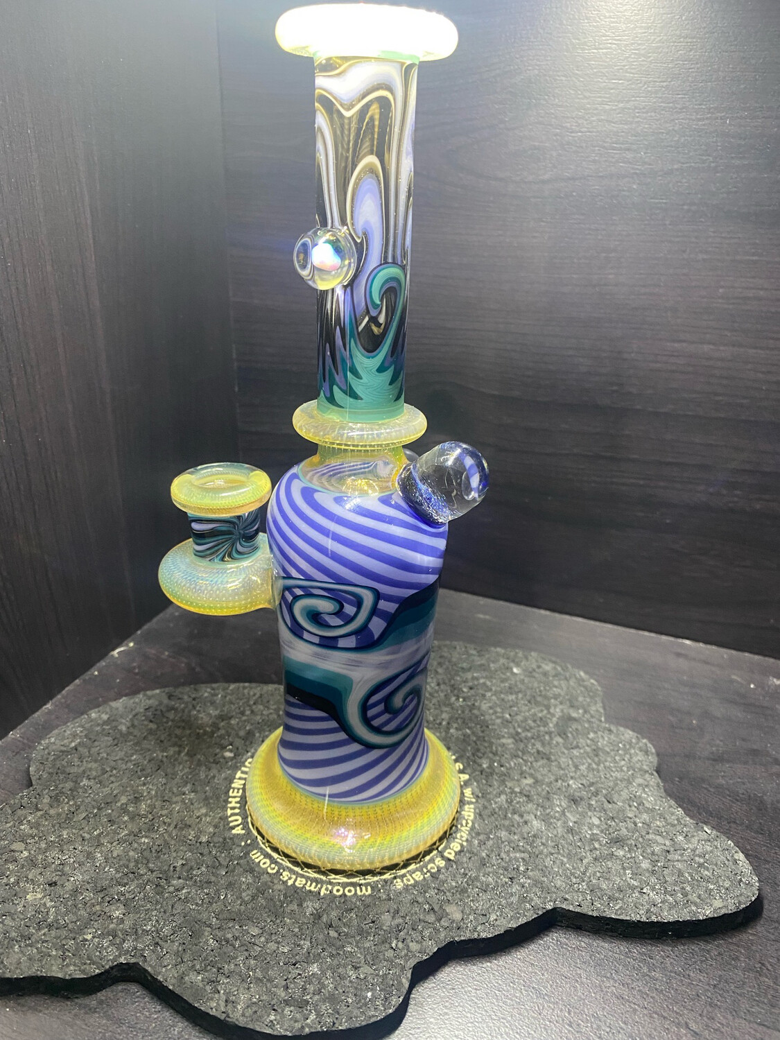 Charlie Shaw x Will Star Glass 14 mm 2 Hole Fixed Perc 