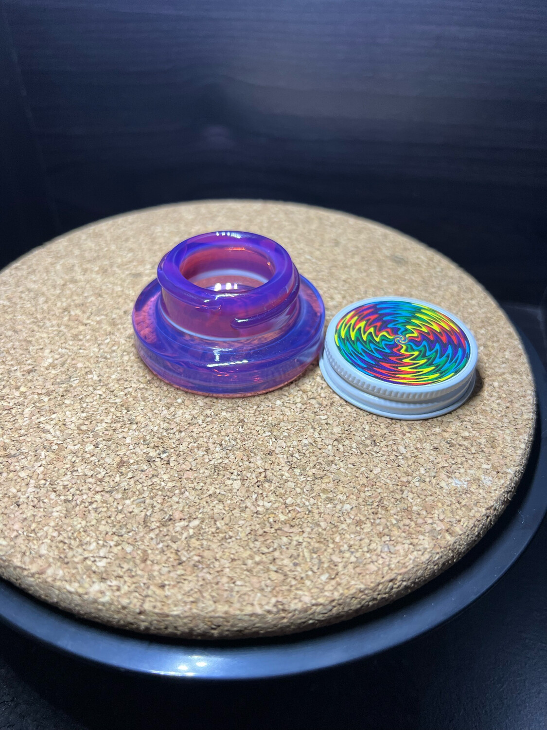 Low Profile Jar Made By Fancy Yancy Glass