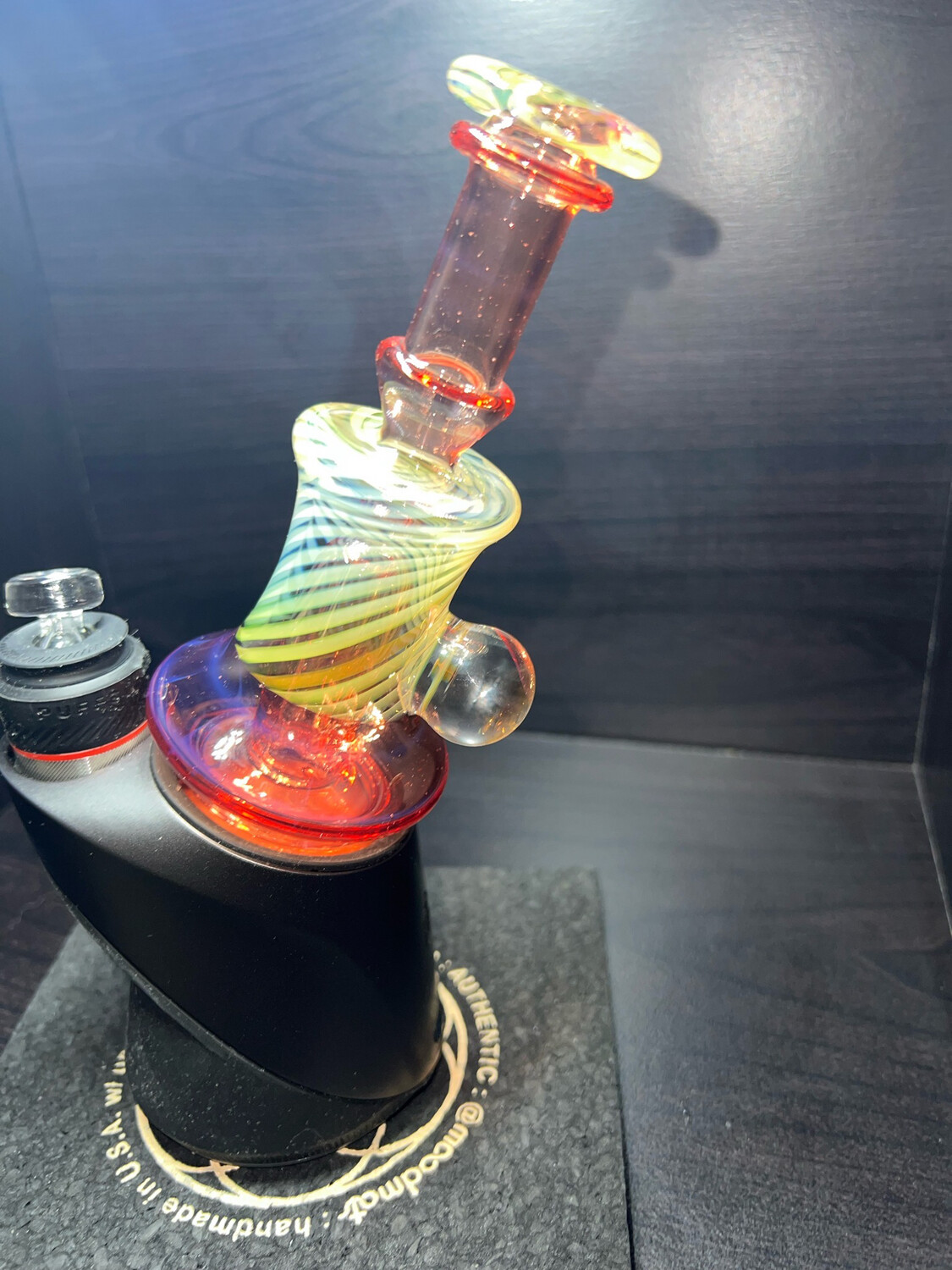 Gatez Glass UV Puffco Attachment (fruit Baskets)(2 Hole Dome Style Perc)
