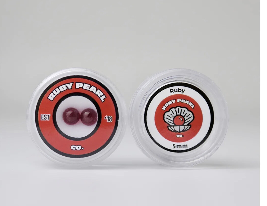 5mm Ruby Pearls (2 Pack)