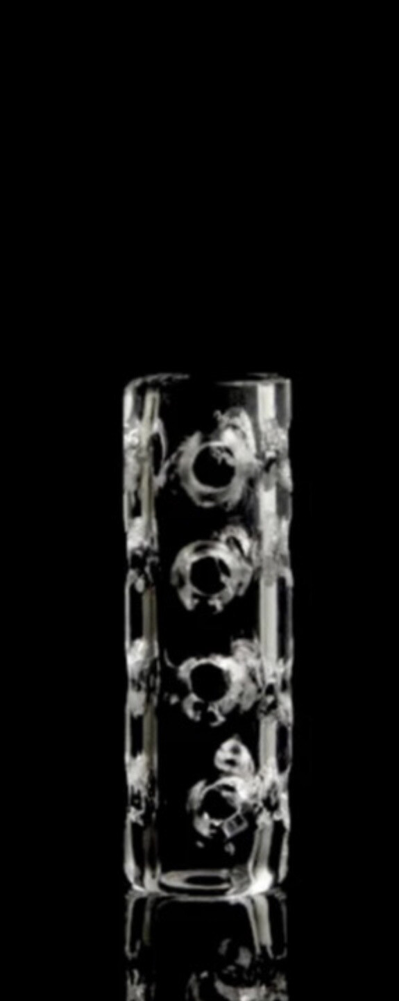 Campfire Quartz Hollow Pillar With Holes 6x18mm