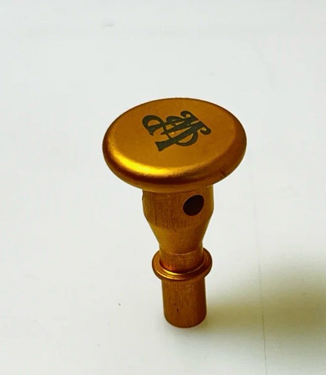 (Puffco Pro 3D XL/Flux Compatible)American Made Mad hatter Aluminum Joystick With Adjustable Air Flow (Gold)