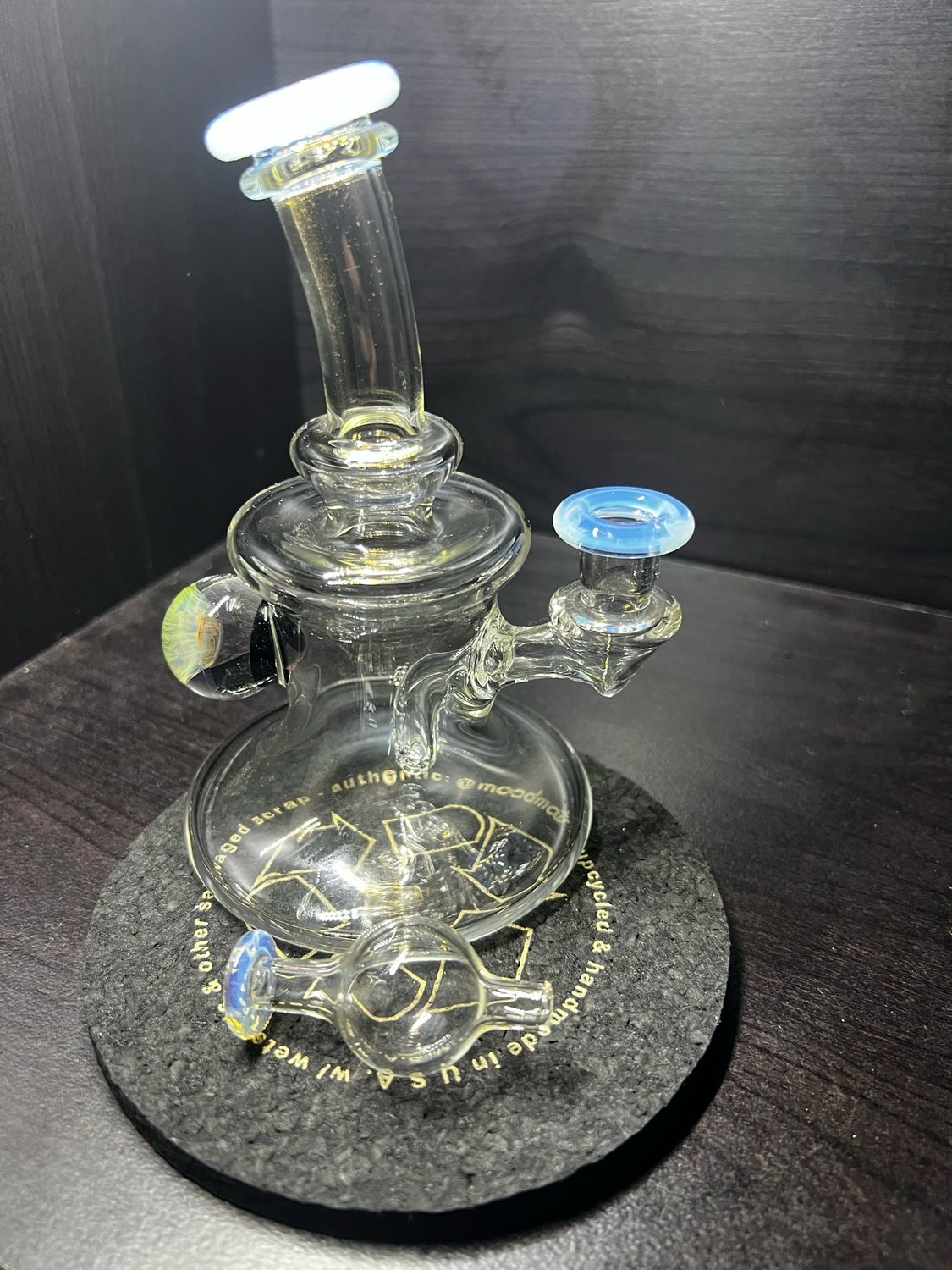 Gatez Glass Banger Hanger With Matching Bubble Cap
